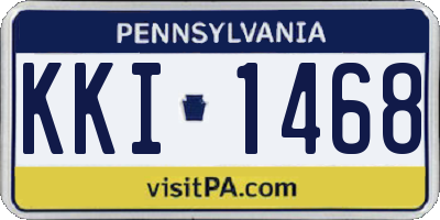 PA license plate KKI1468