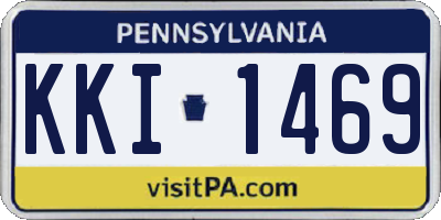 PA license plate KKI1469
