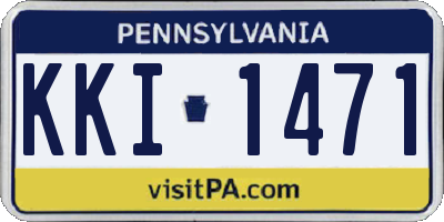 PA license plate KKI1471