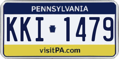 PA license plate KKI1479