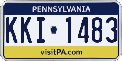 PA license plate KKI1483
