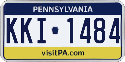 PA license plate KKI1484