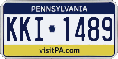 PA license plate KKI1489