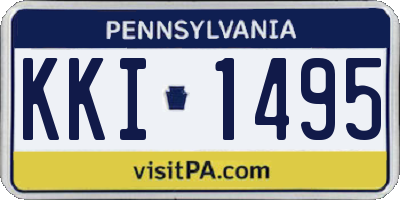 PA license plate KKI1495