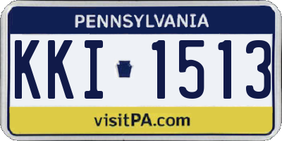 PA license plate KKI1513