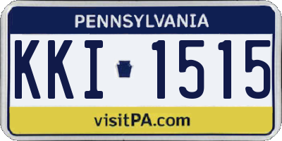 PA license plate KKI1515