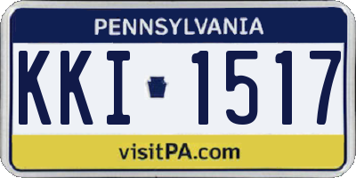 PA license plate KKI1517