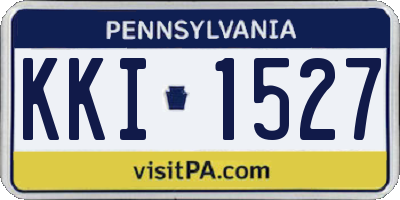 PA license plate KKI1527
