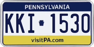 PA license plate KKI1530