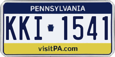 PA license plate KKI1541