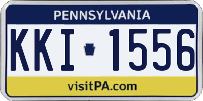 PA license plate KKI1556
