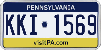 PA license plate KKI1569