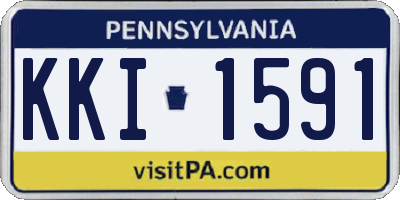 PA license plate KKI1591