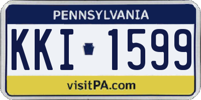 PA license plate KKI1599