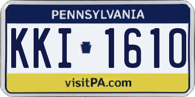 PA license plate KKI1610