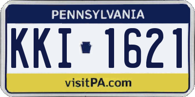 PA license plate KKI1621