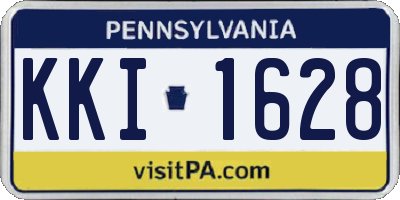 PA license plate KKI1628