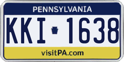 PA license plate KKI1638