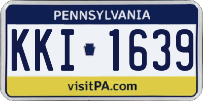 PA license plate KKI1639