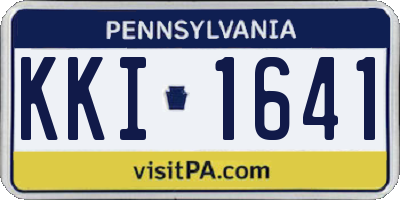 PA license plate KKI1641