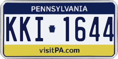 PA license plate KKI1644