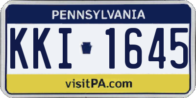 PA license plate KKI1645