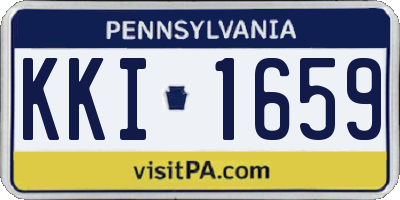 PA license plate KKI1659