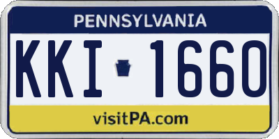 PA license plate KKI1660