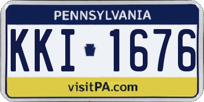 PA license plate KKI1676