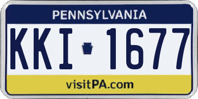 PA license plate KKI1677