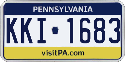PA license plate KKI1683
