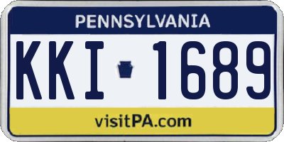 PA license plate KKI1689
