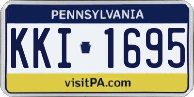 PA license plate KKI1695