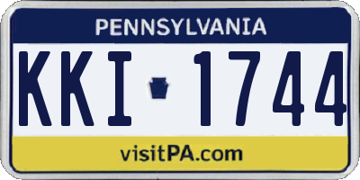 PA license plate KKI1744