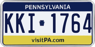 PA license plate KKI1764