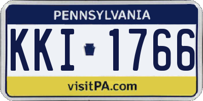 PA license plate KKI1766