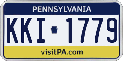 PA license plate KKI1779