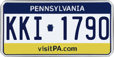 PA license plate KKI1790