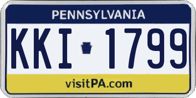 PA license plate KKI1799