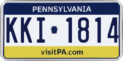 PA license plate KKI1814
