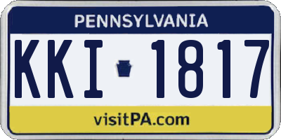 PA license plate KKI1817