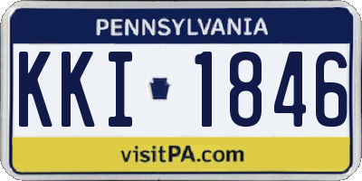 PA license plate KKI1846
