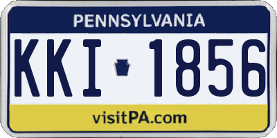 PA license plate KKI1856