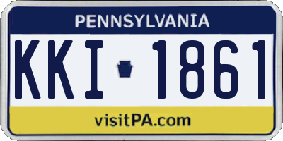 PA license plate KKI1861