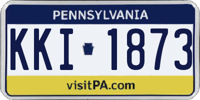 PA license plate KKI1873