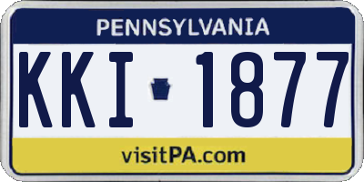 PA license plate KKI1877