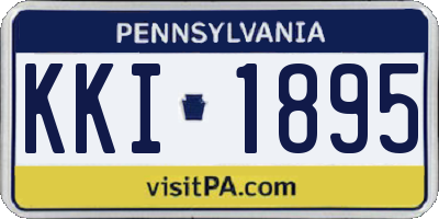 PA license plate KKI1895