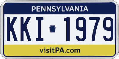 PA license plate KKI1979