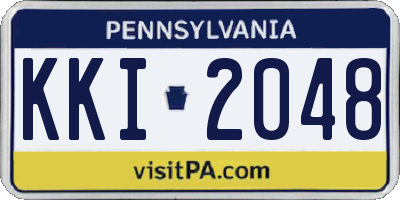 PA license plate KKI2048