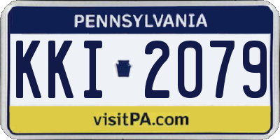 PA license plate KKI2079